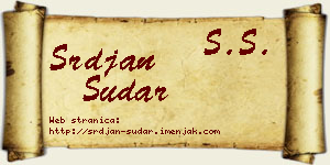 Srđan Sudar vizit kartica